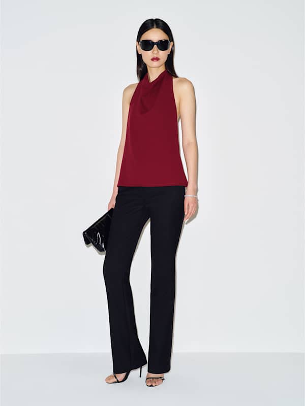 Ember Knit Top - Deep Red