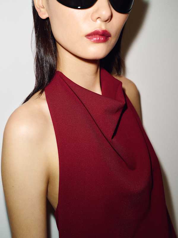 Ember Knit Top - Deep Red