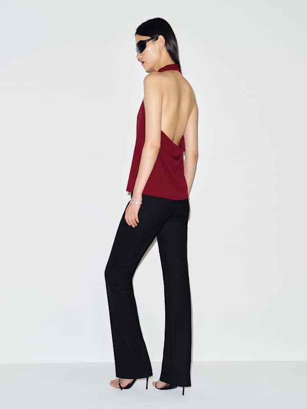 Ember Knit Top - Deep Red