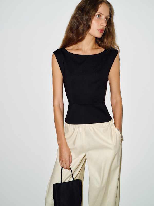 Elina Knit Top - Black