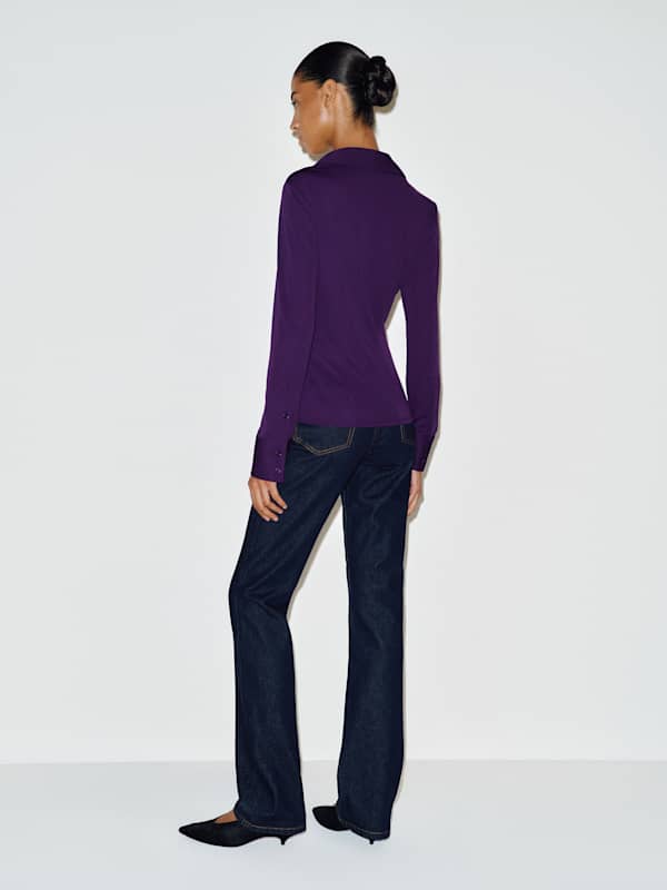 Top en maille Leven - Prune