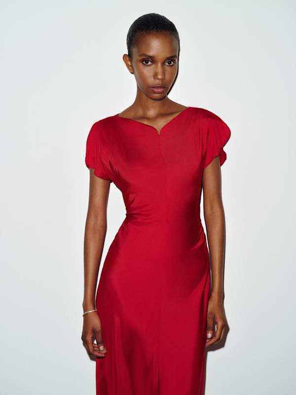 Tierra Dress - Lipstick