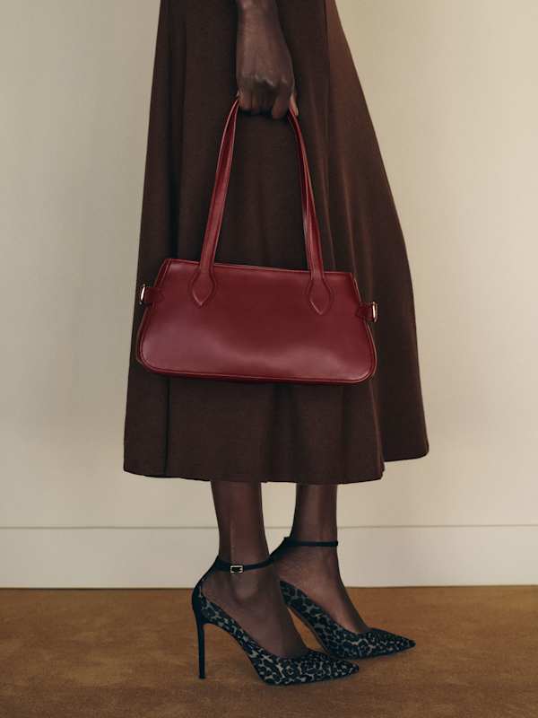Patrizia Shoulder Bag - Oxblood Leather