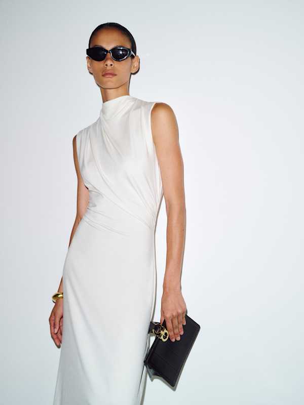 Bellin Knit Dress - Fior Di Latte
