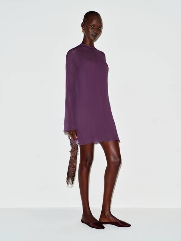 Robe Arlet - Violette &eacute;cras&eacute;e