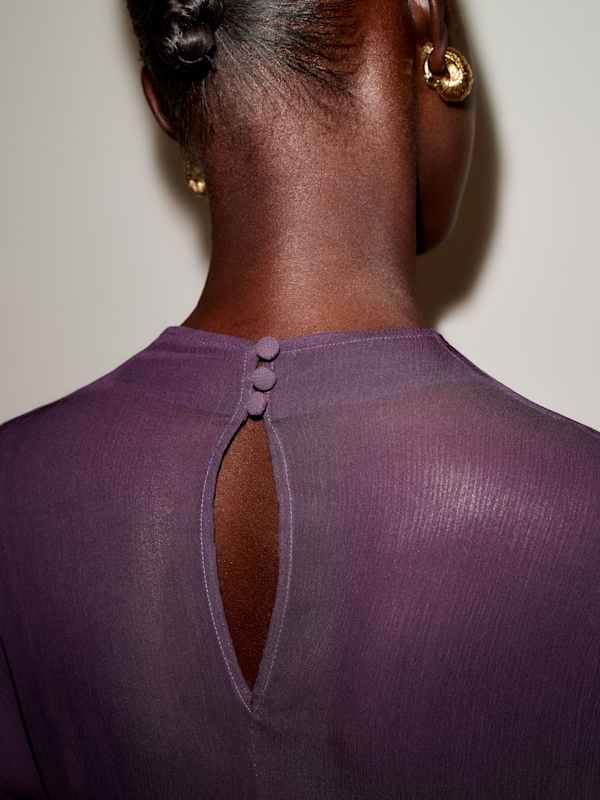Robe Arlet - Violette &eacute;cras&eacute;e