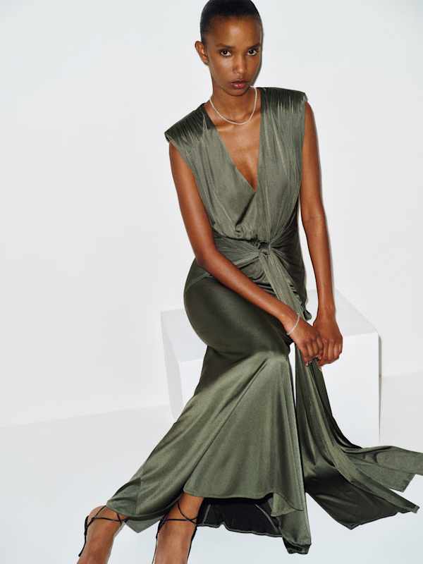 Cali Knit Dress - Olivewood