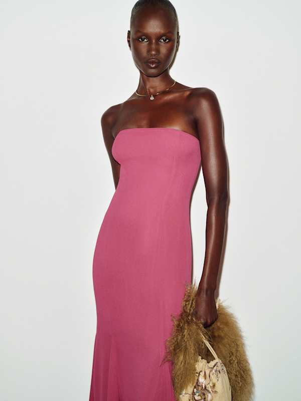 Angeles Dress - Hibiscus Tea