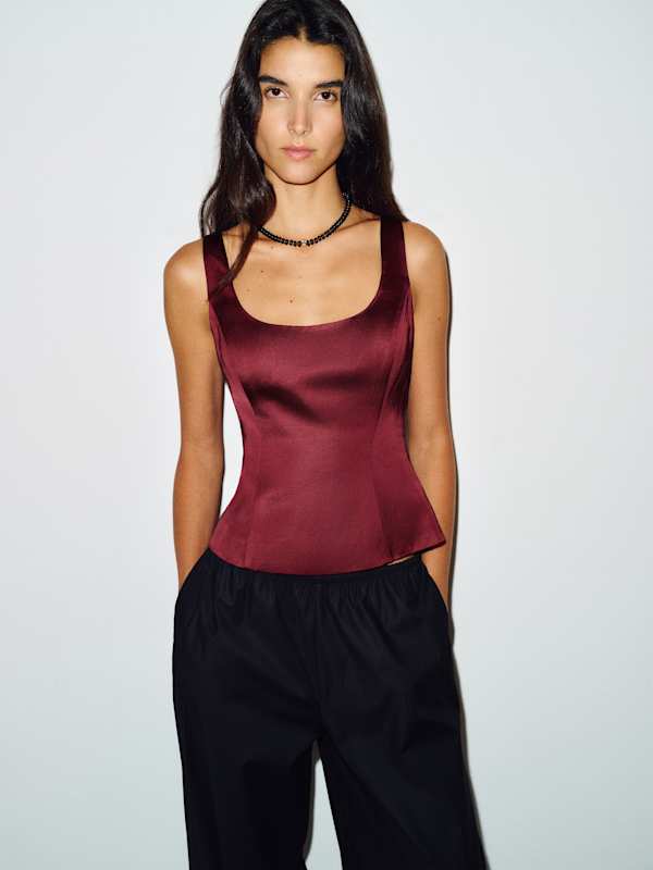 Hetty Top - Deep Red