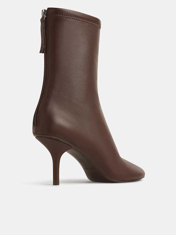 Aveline High Ankle Boot - Espresso Stretch Leather