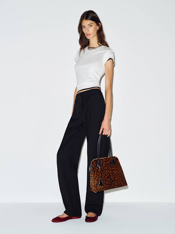Jackie Bow Leg Pant - Black