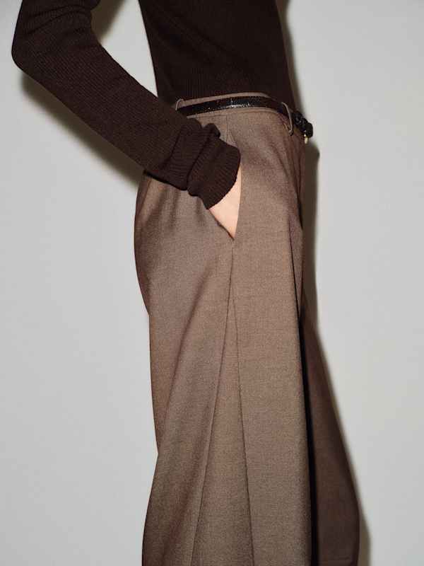 Jackie Bow Leg Pant - Toast