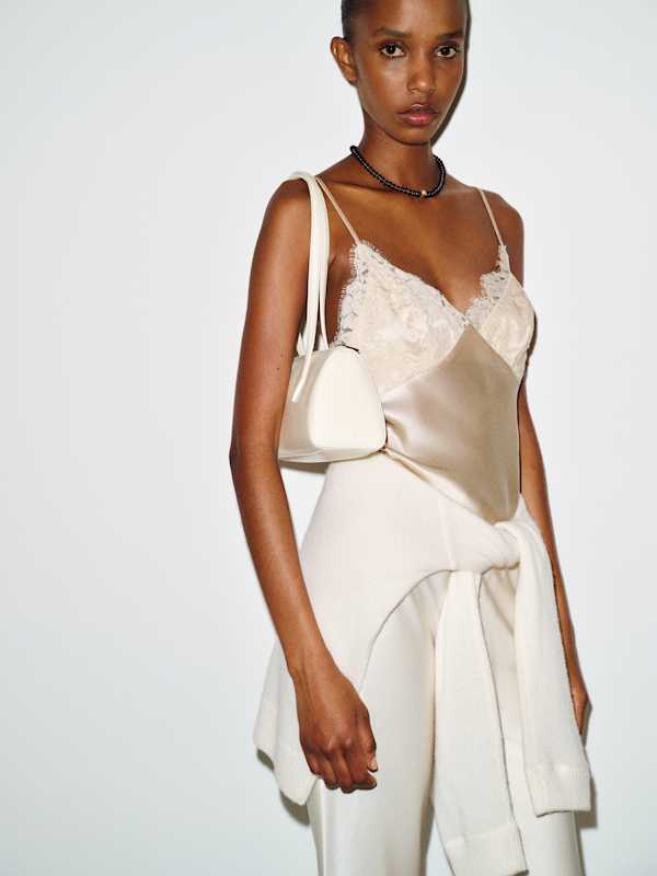 Blythe Silk Top - Almond