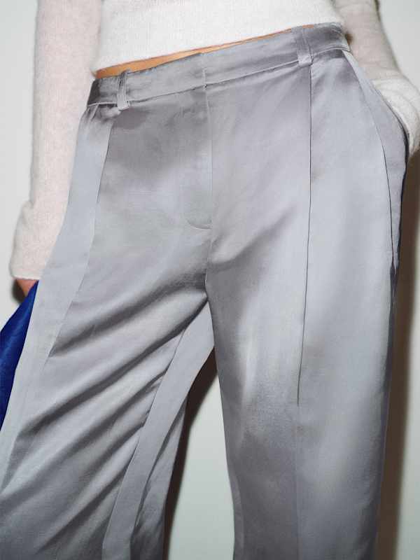 Frances Low Rise Relaxed Pant - Frost