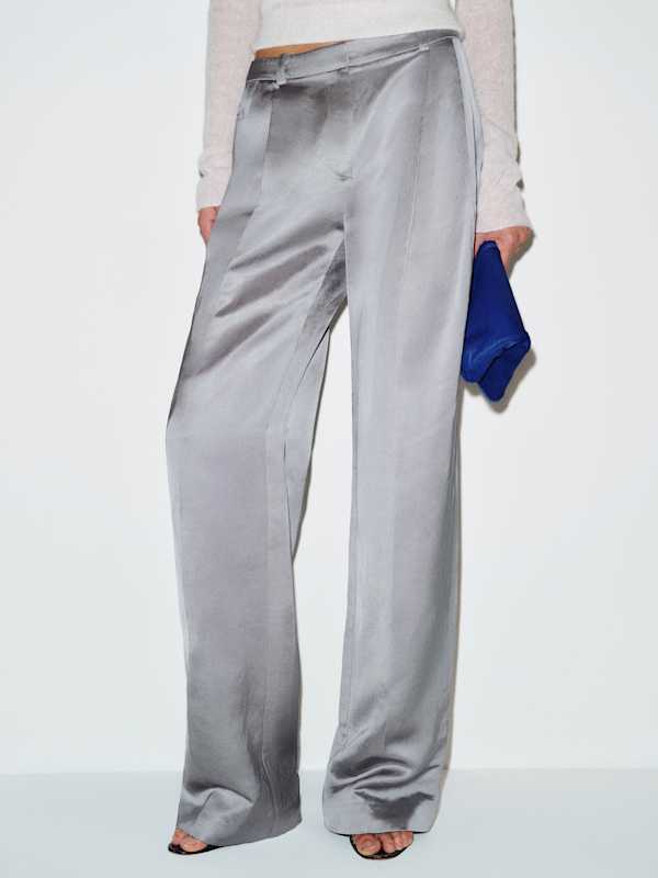Frances Low Rise Relaxed Pant - Frost