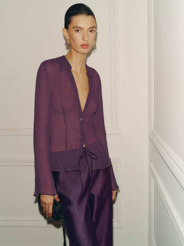 Thatcher Top - Crushed Violet