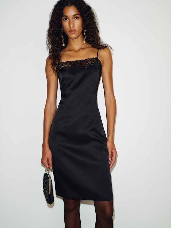 robe cocktail - Noir