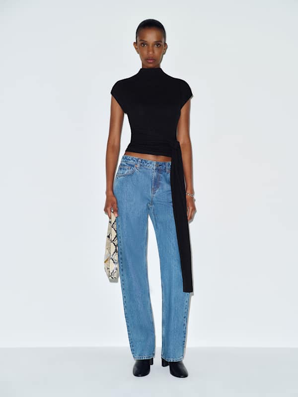 Norette Knit Top - Black