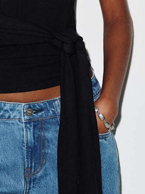 Norette Knit Top - Black