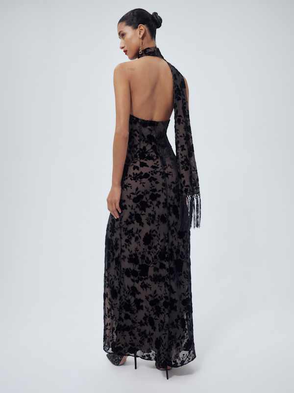 Vivianna Dress - Noir Burnout