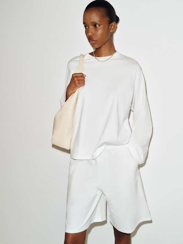 Frank Knit Short - White