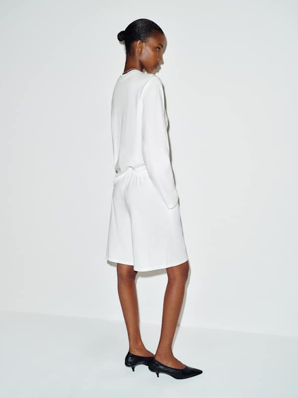 Frank Knit Short - White