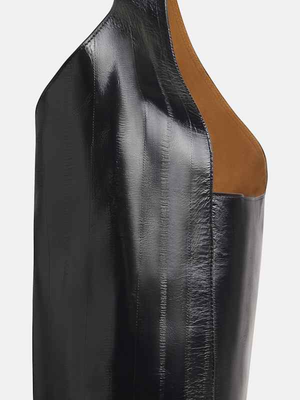 Medium Vittoria Minimal Tote - Black Eel