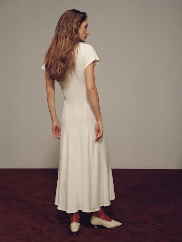Frinn Knit Dress - Fior Di Latte