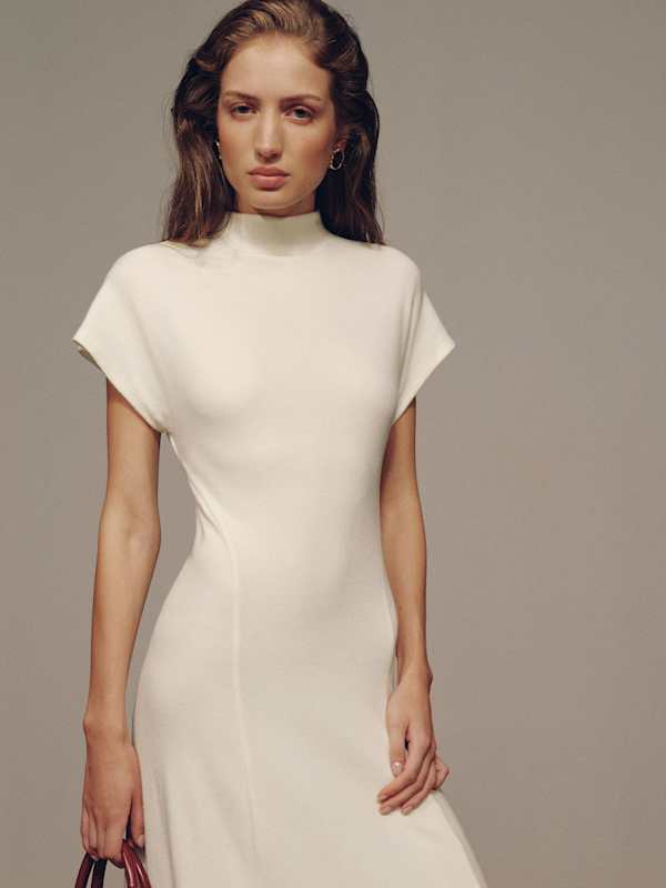 Frinn Knit Dress - Fior Di Latte