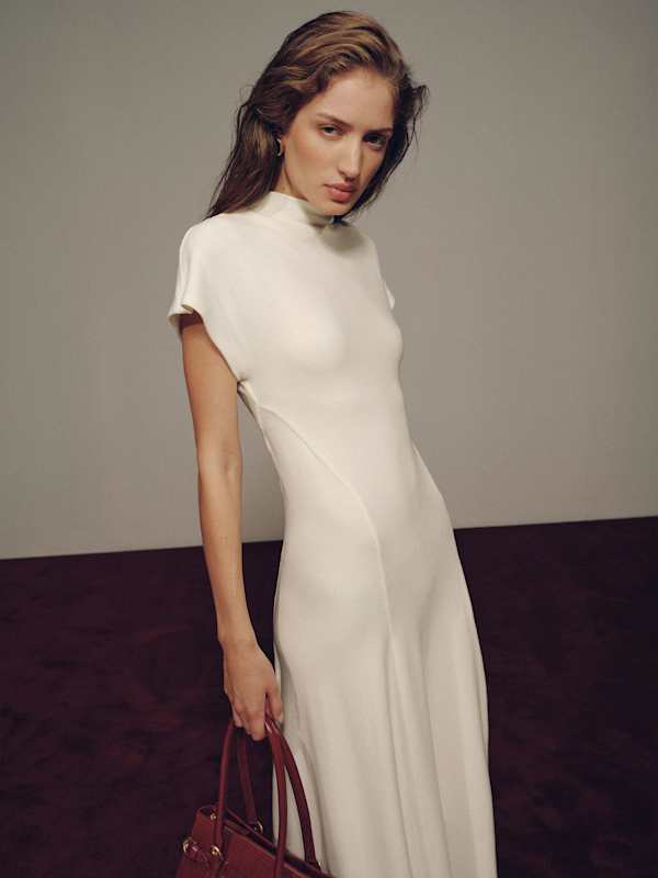 Frinn Knit Dress - Fior Di Latte