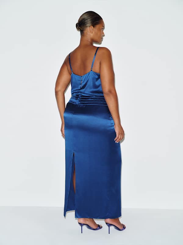 Ofelia Silk Dress Es - Caspian