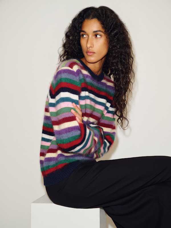 Hug Sweater - Multi Stripe
