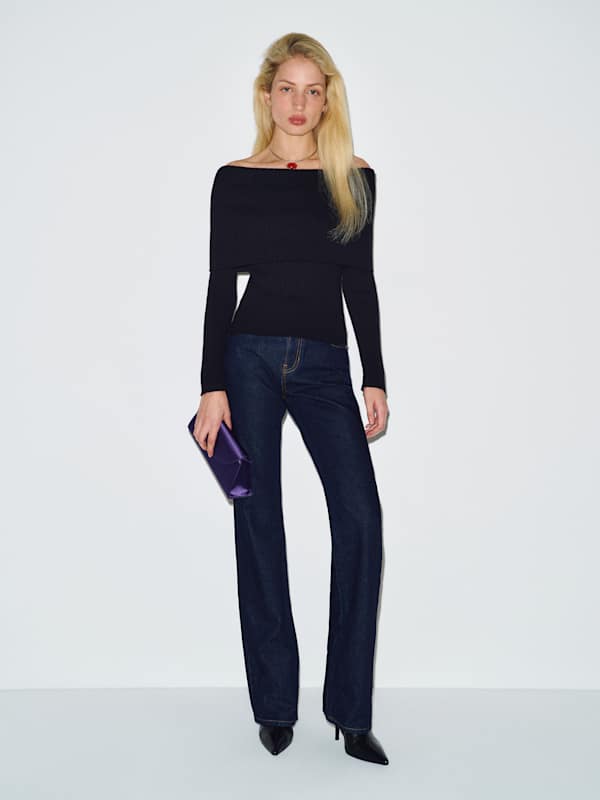 Nina Cashmere Sweater - Black