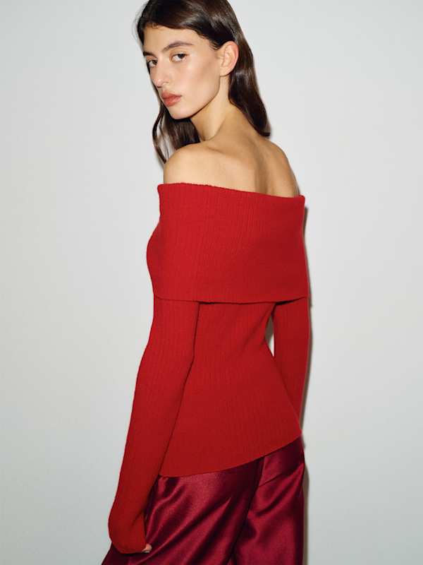 Nina Cashmere Sweater - Lipstick