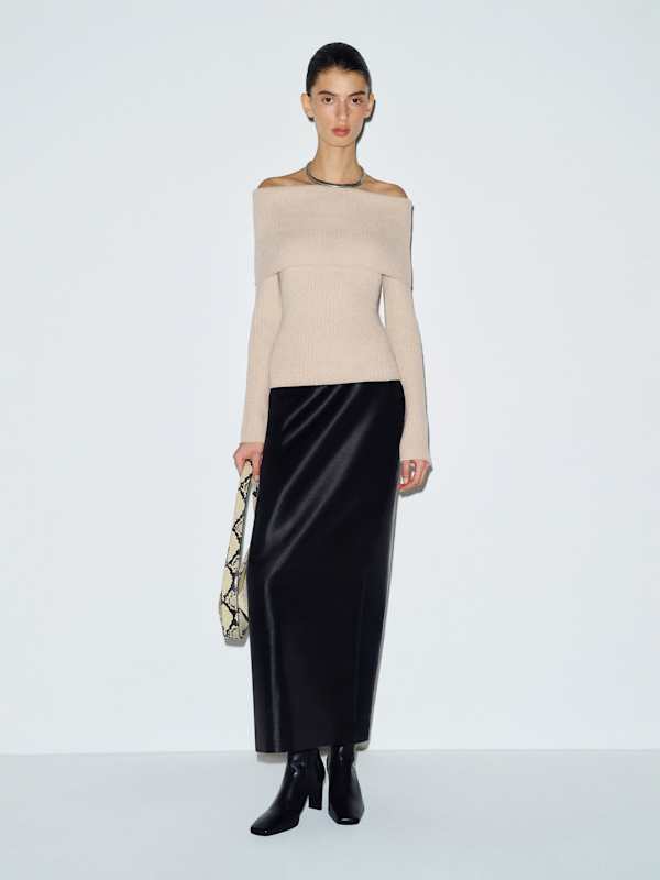 Nina Cashmere Sweater - Wheat
