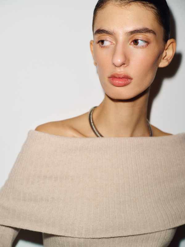 Nina Cashmere Sweater - Wheat