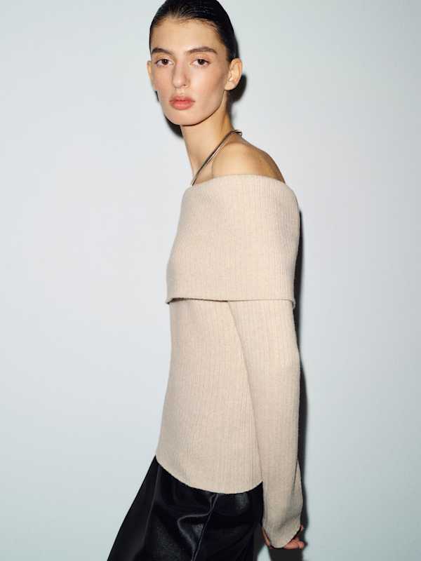Nina Cashmere Sweater - Wheat
