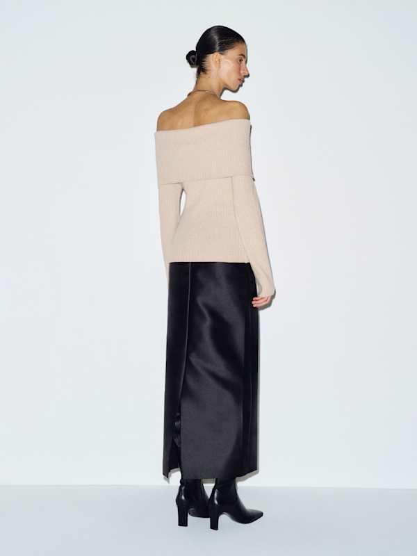 Nina Cashmere Sweater - Wheat
