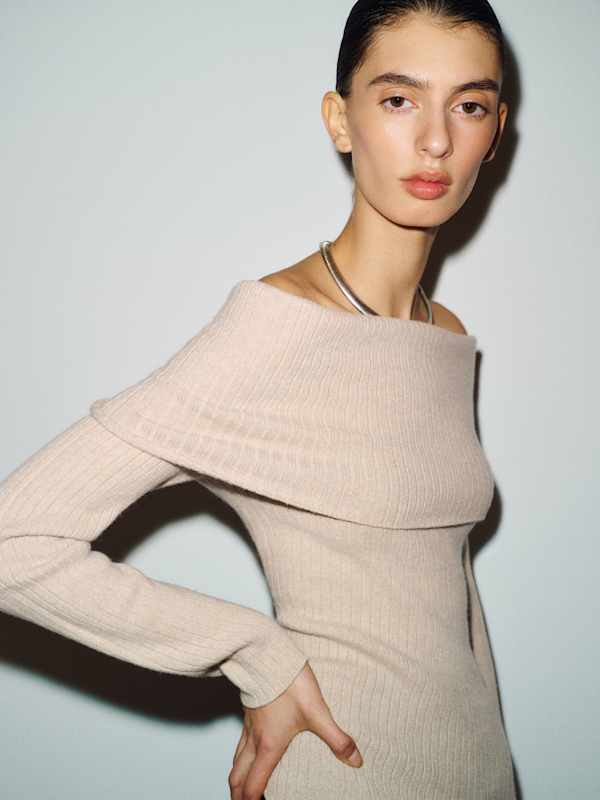 Nina Cashmere Sweater - Wheat