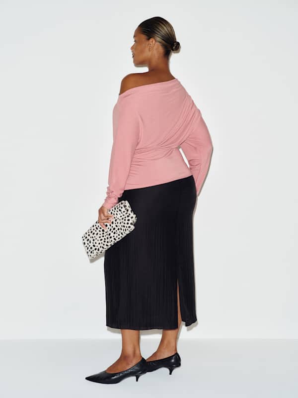 Landon Knit Top Es - Rose Petals