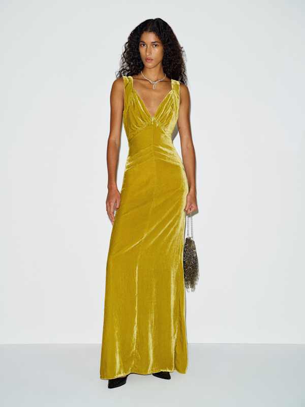 Petites Legacy Gown - Chartreuse