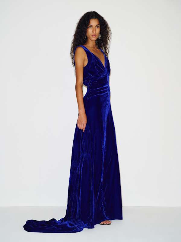 Petites Legacy Gown - Electric Blue