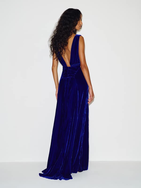 Petites Legacy Gown - Electric Blue