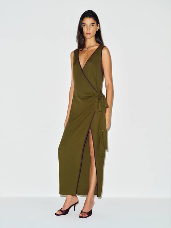 Selene Dress - Moss Garden