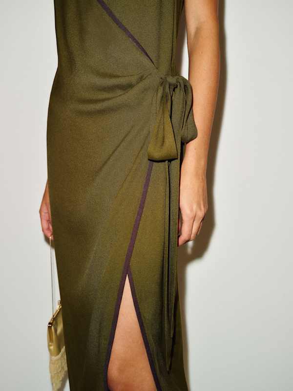 Selene Dress - Moss Garden