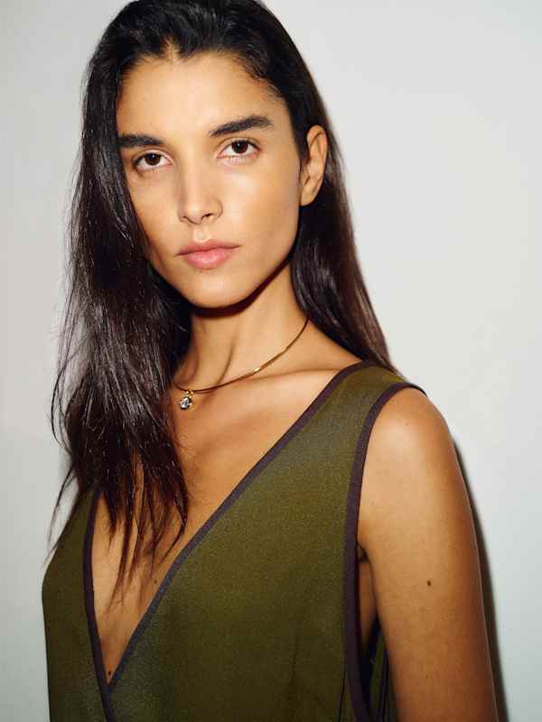 Selene Dress - Moss Garden