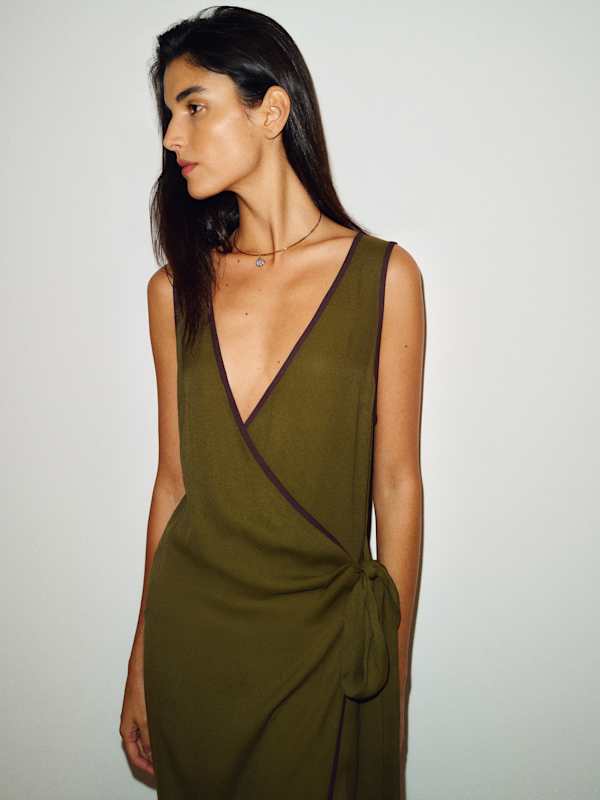 Selene Dress - Moss Garden
