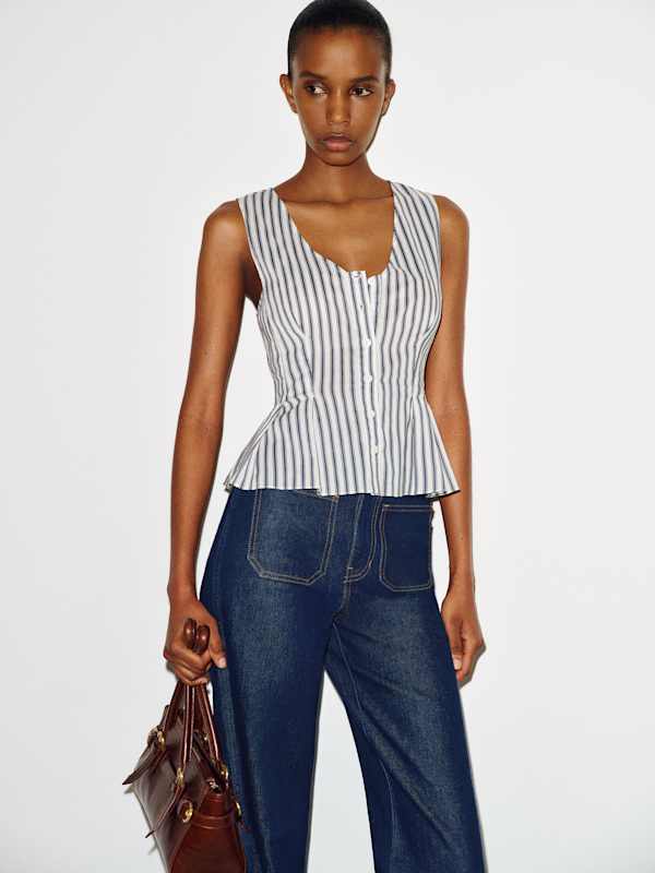Ella-Jane Top - Antibes Stripe