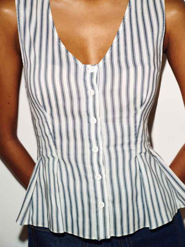 Ella-Jane Top - Antibes Stripe