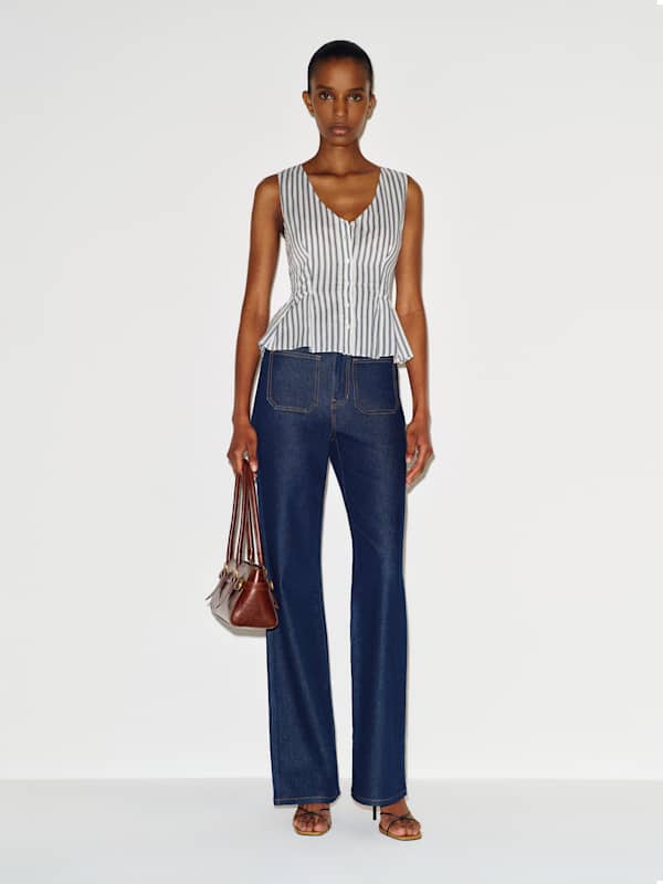 Ella-Jane Top - Antibes Stripe